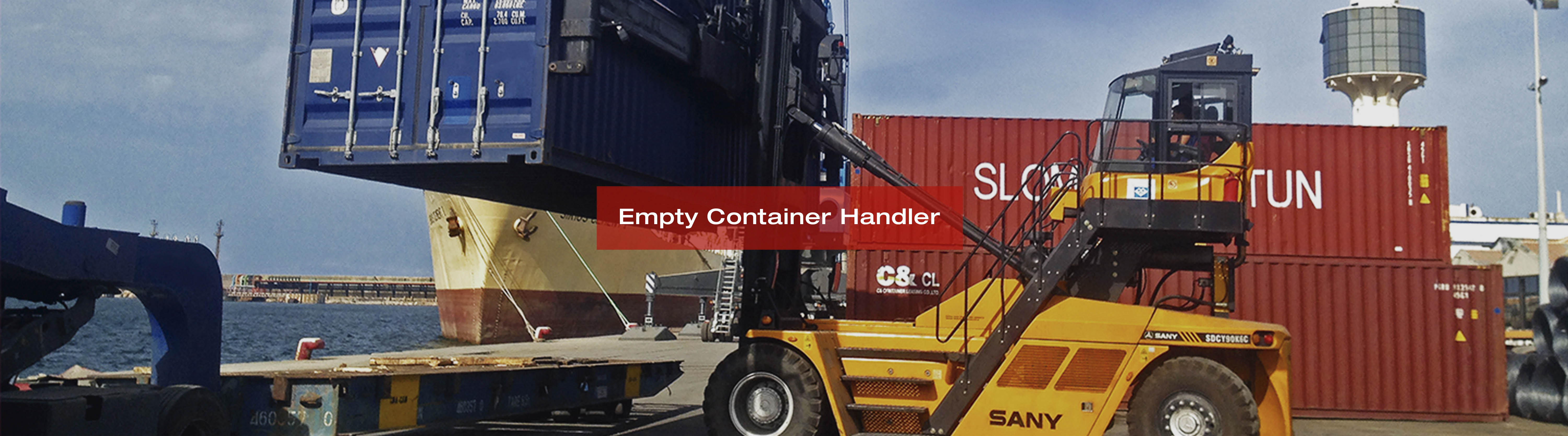 Banner de Empy Container Handler